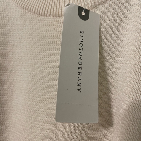 NWT Anthropologie White/Cream Knit Sweater - Picture 6 of 7